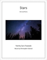 Stars SSA choral sheet music cover